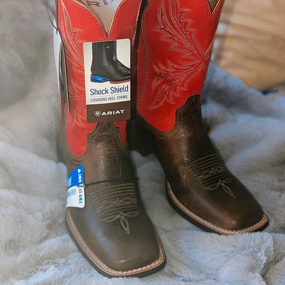 Ariat red cowgirl boots